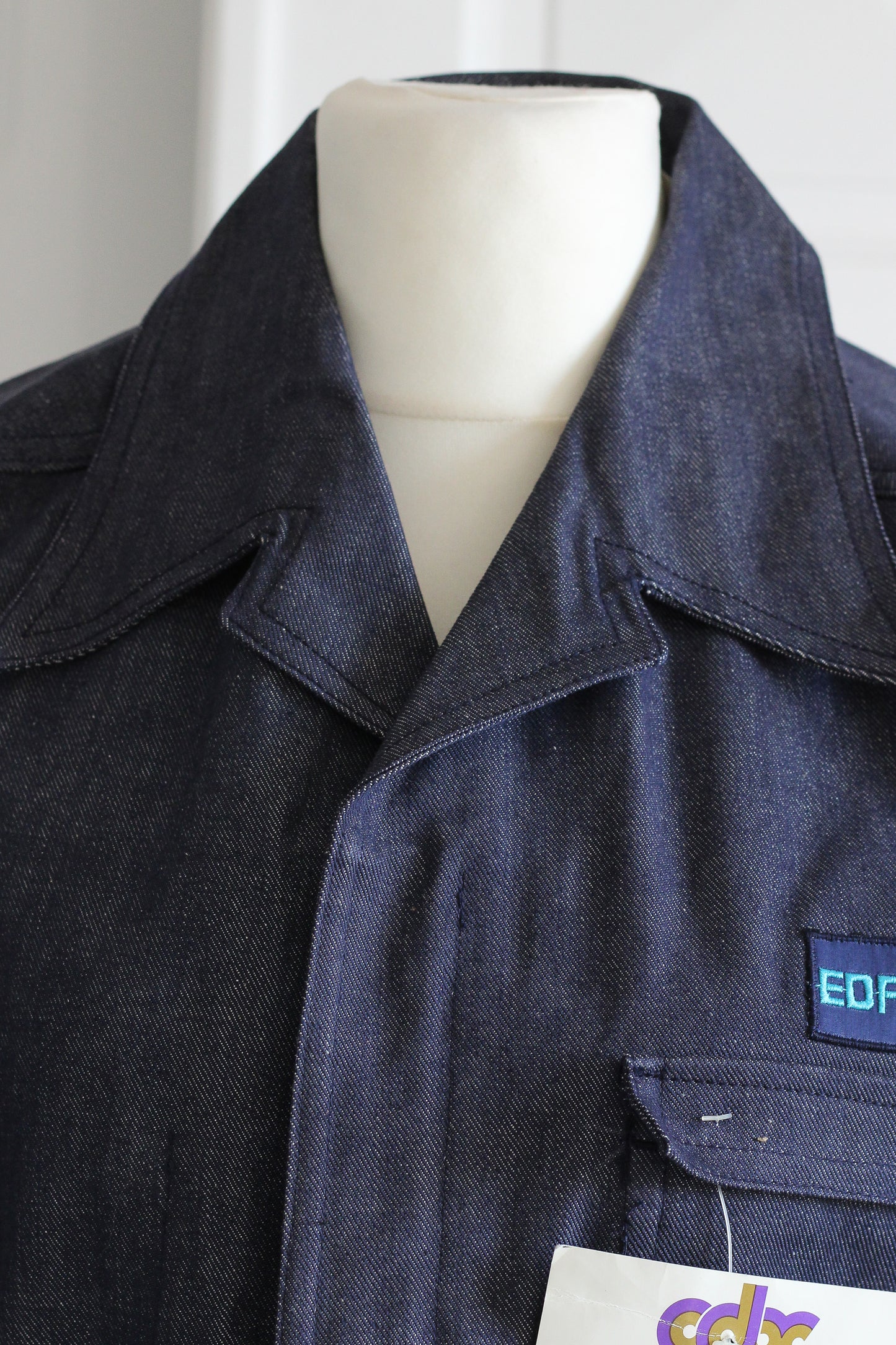 Veste de travail vintage EDF en denim