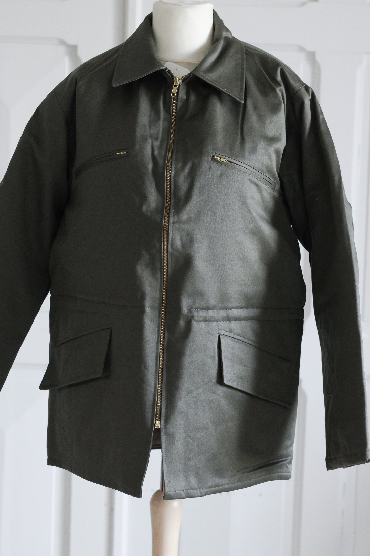 Veste vert kaki de maintenance de l'armé vintage