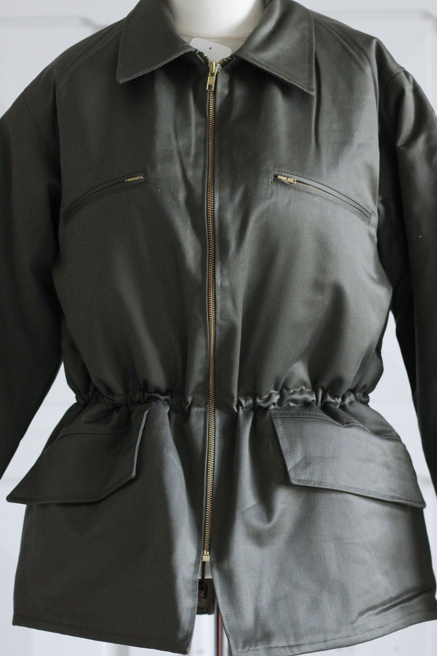 Veste vert kaki de maintenance de l'armé vintage