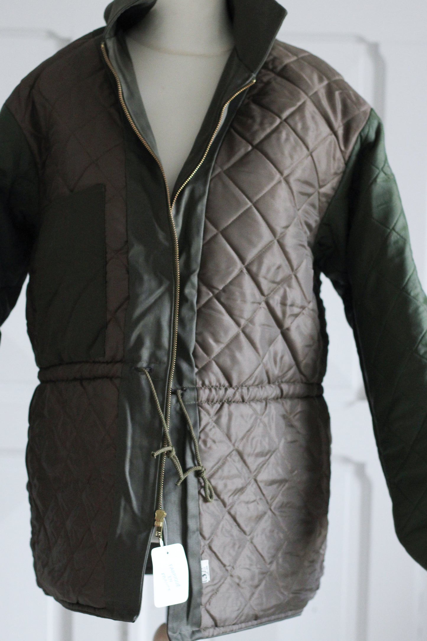 Veste vert kaki de maintenance de l'armé vintage