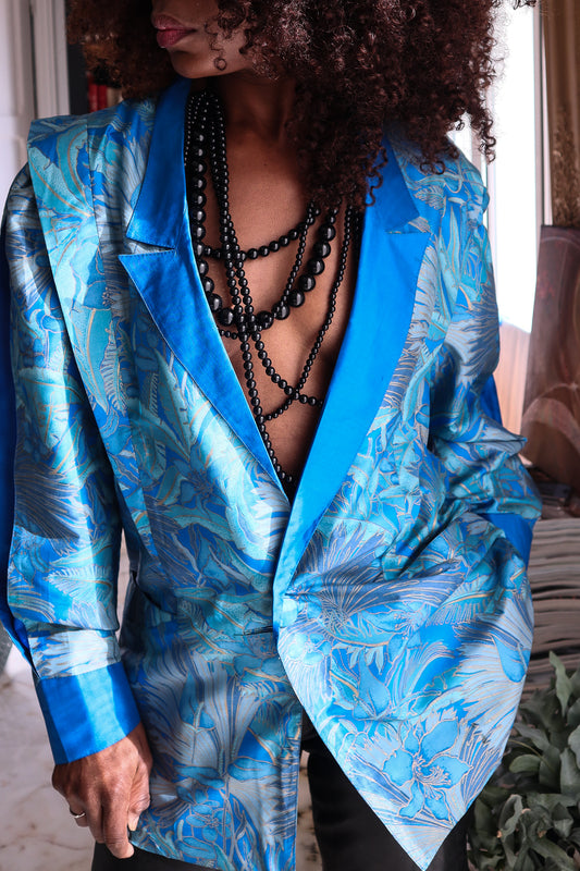 Indra blazer en pure soie