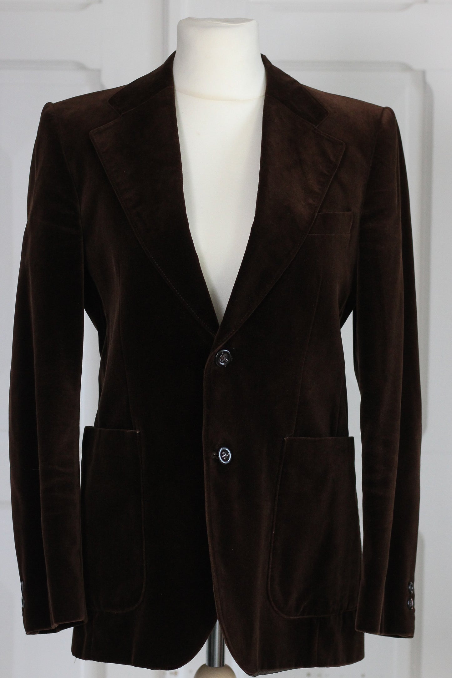 Blazer vintage en velours de coton