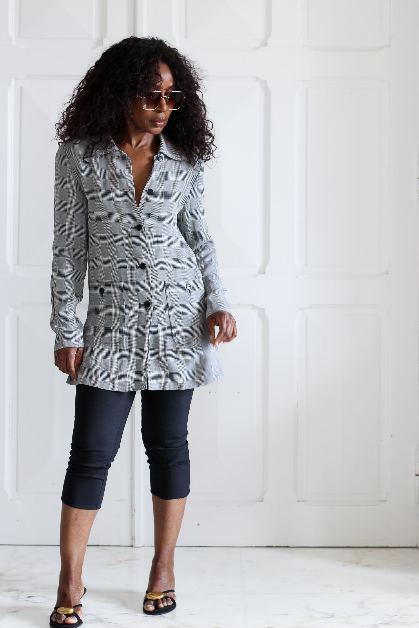 Pierre Cardin veste fluide à motifs