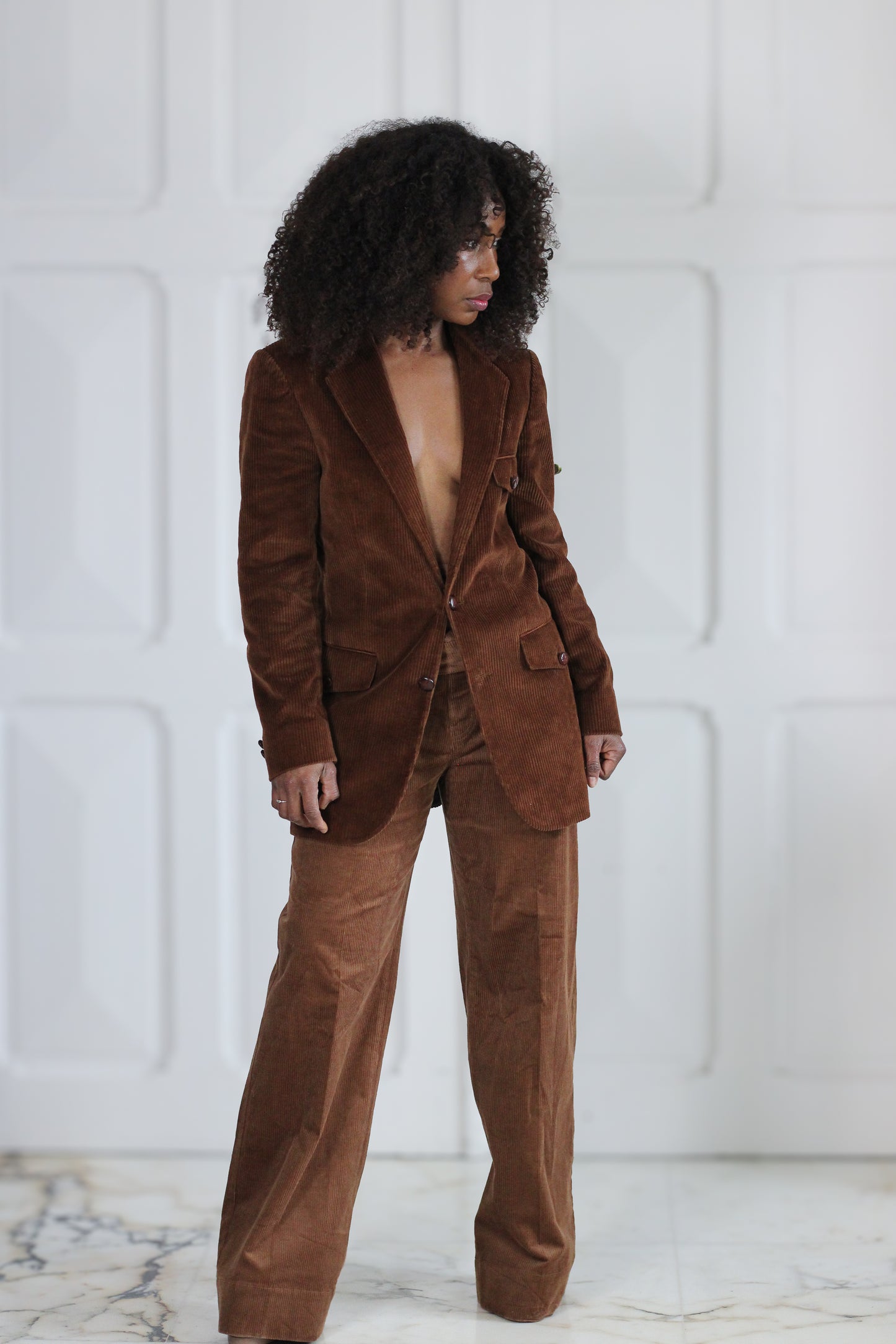 Blazer en velours Velcorex