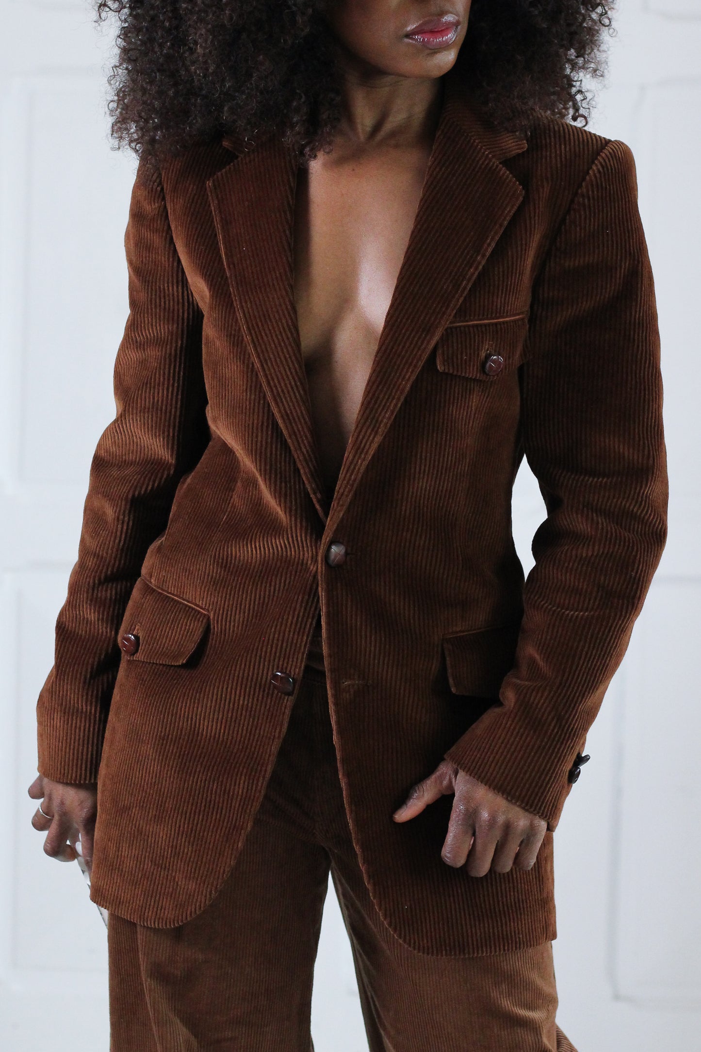 Blazer en velours Velcorex