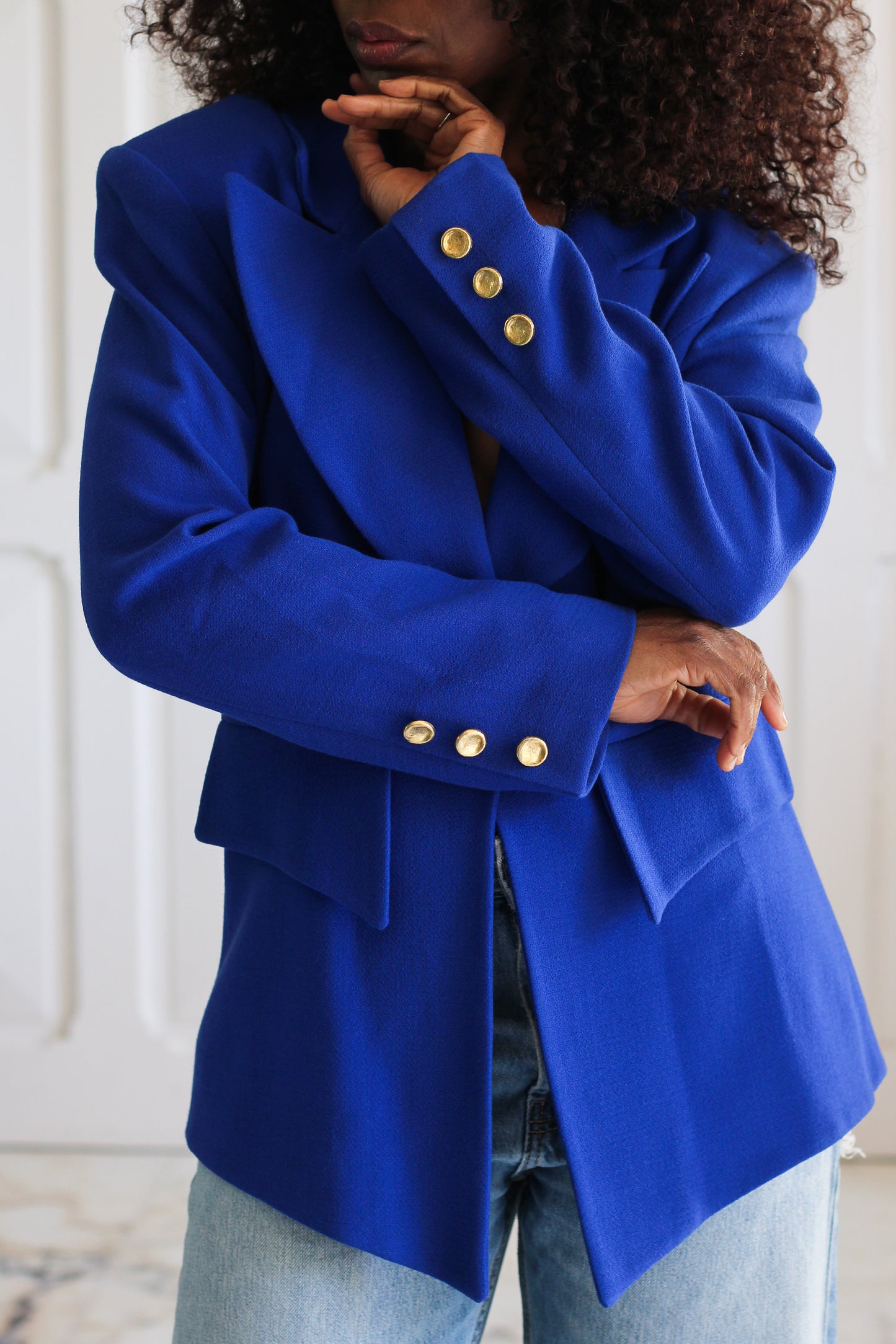 Nelly Cartier blazer à col large