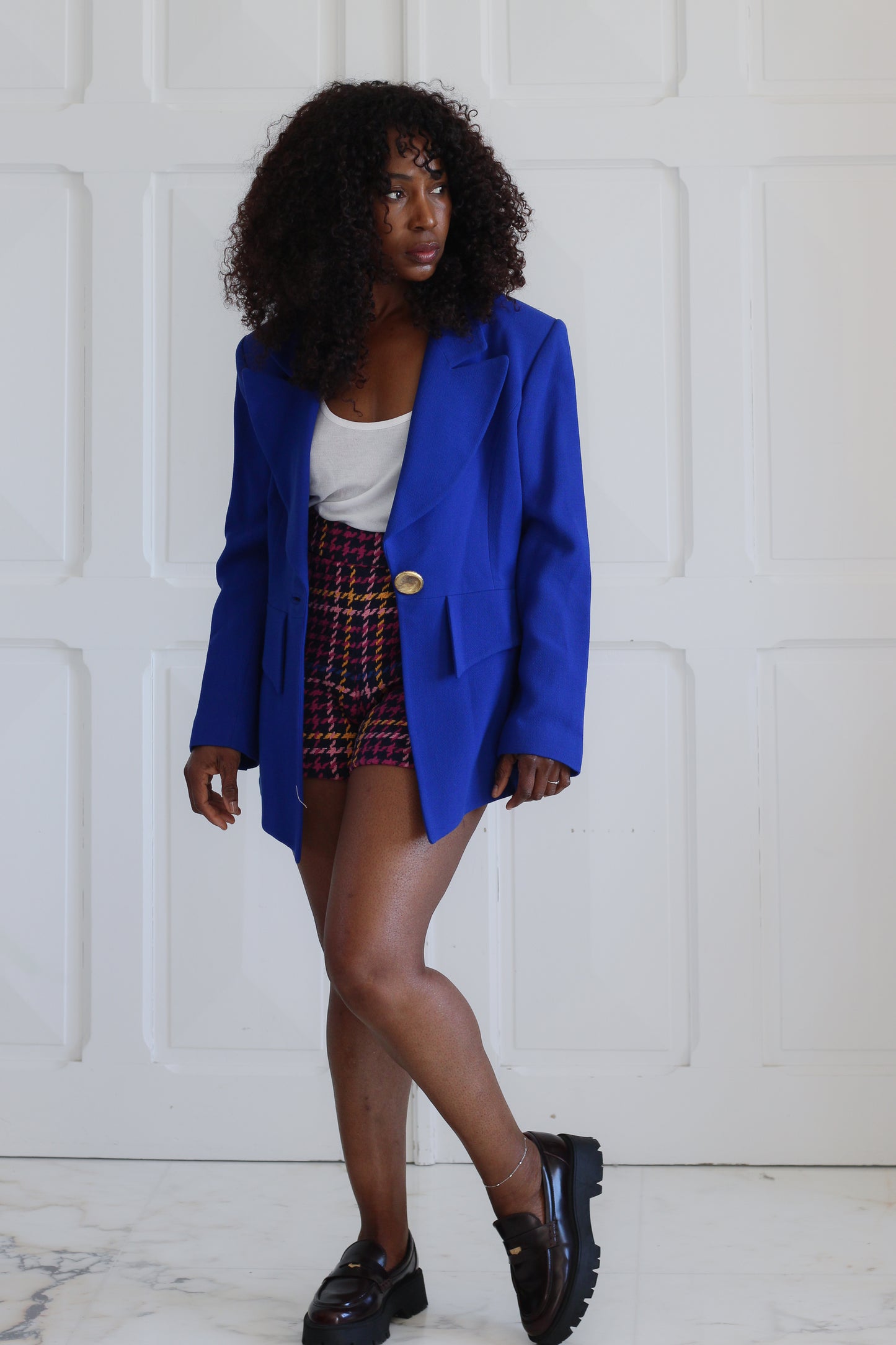 Nelly Cartier blazer à col large