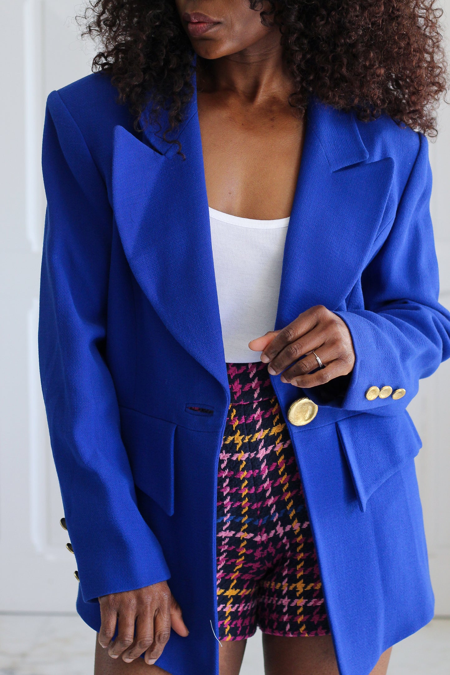 Nelly Cartier blazer à col large