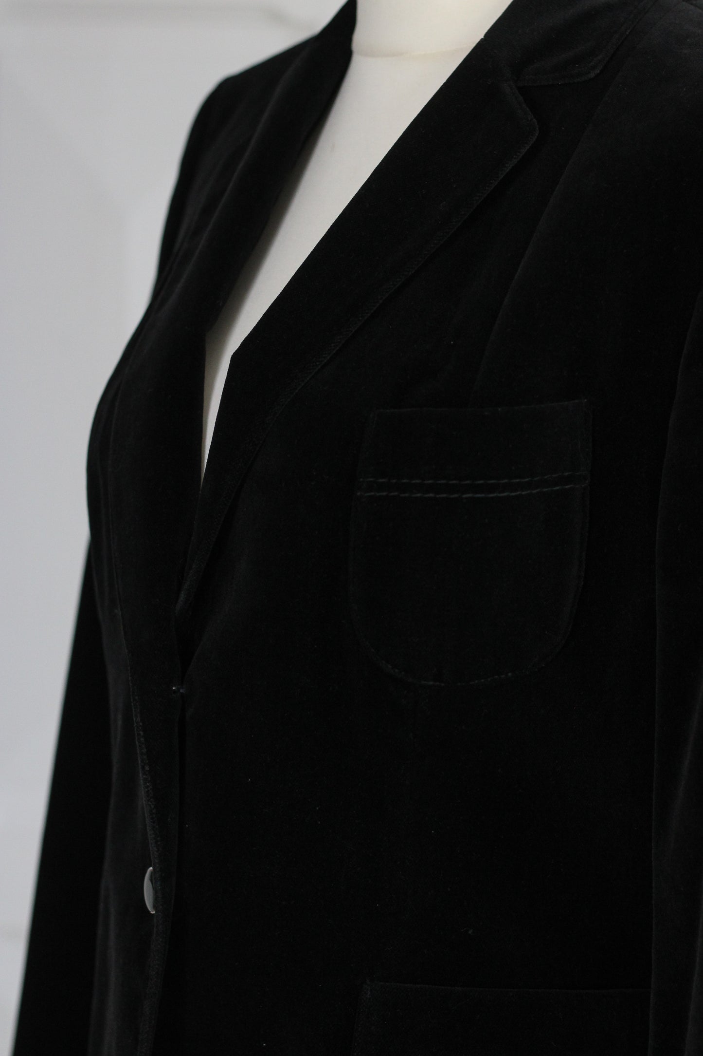Blazer vintage en velours noir Niedieck
