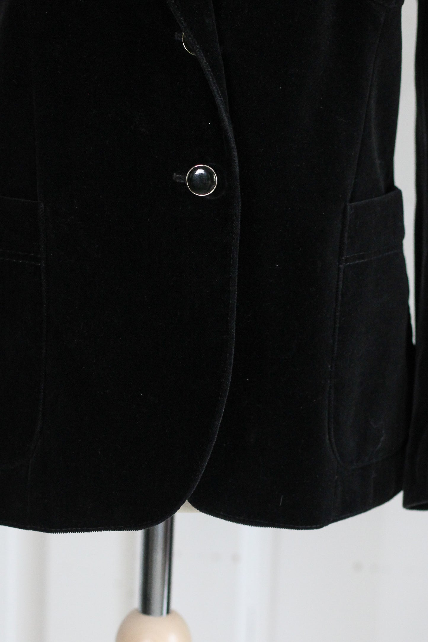 Blazer vintage en velours noir Niedieck
