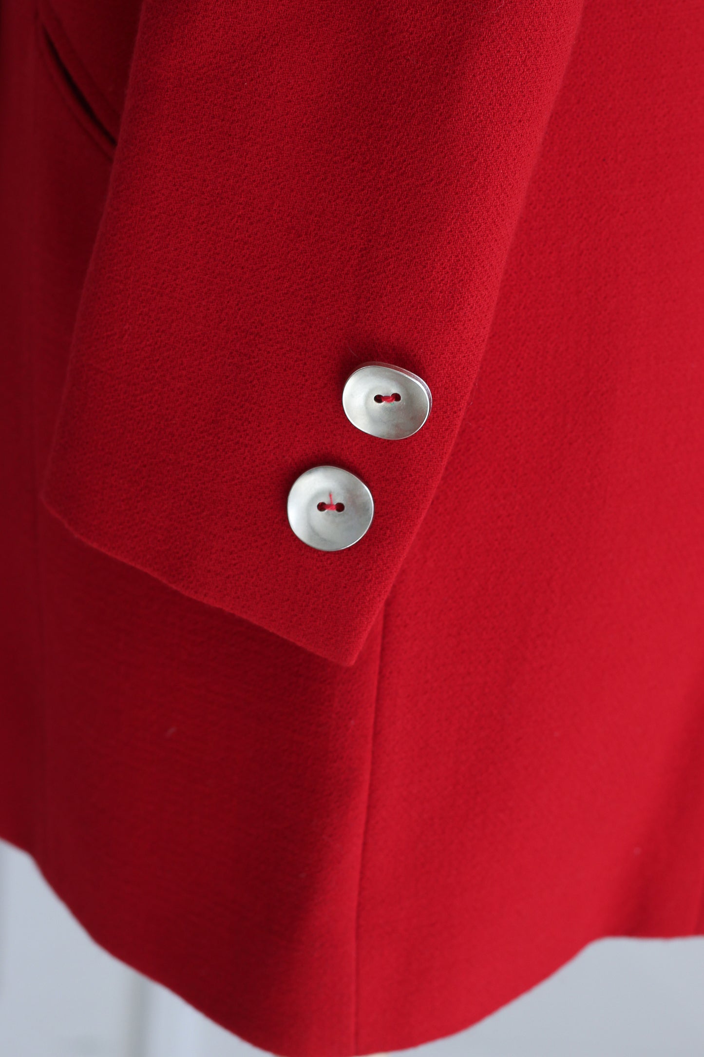 Nelly Cartier blazer en laine rouge