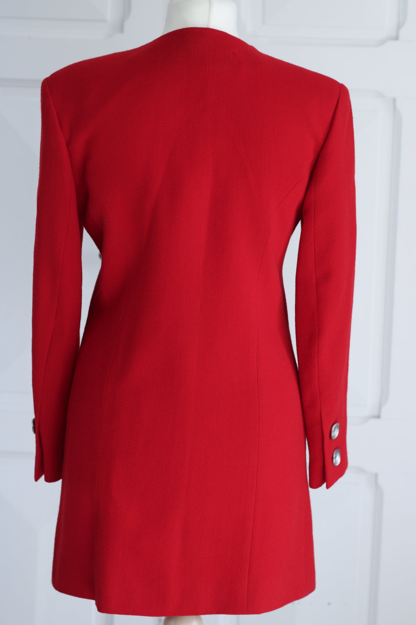 Nelly Cartier blazer en laine rouge