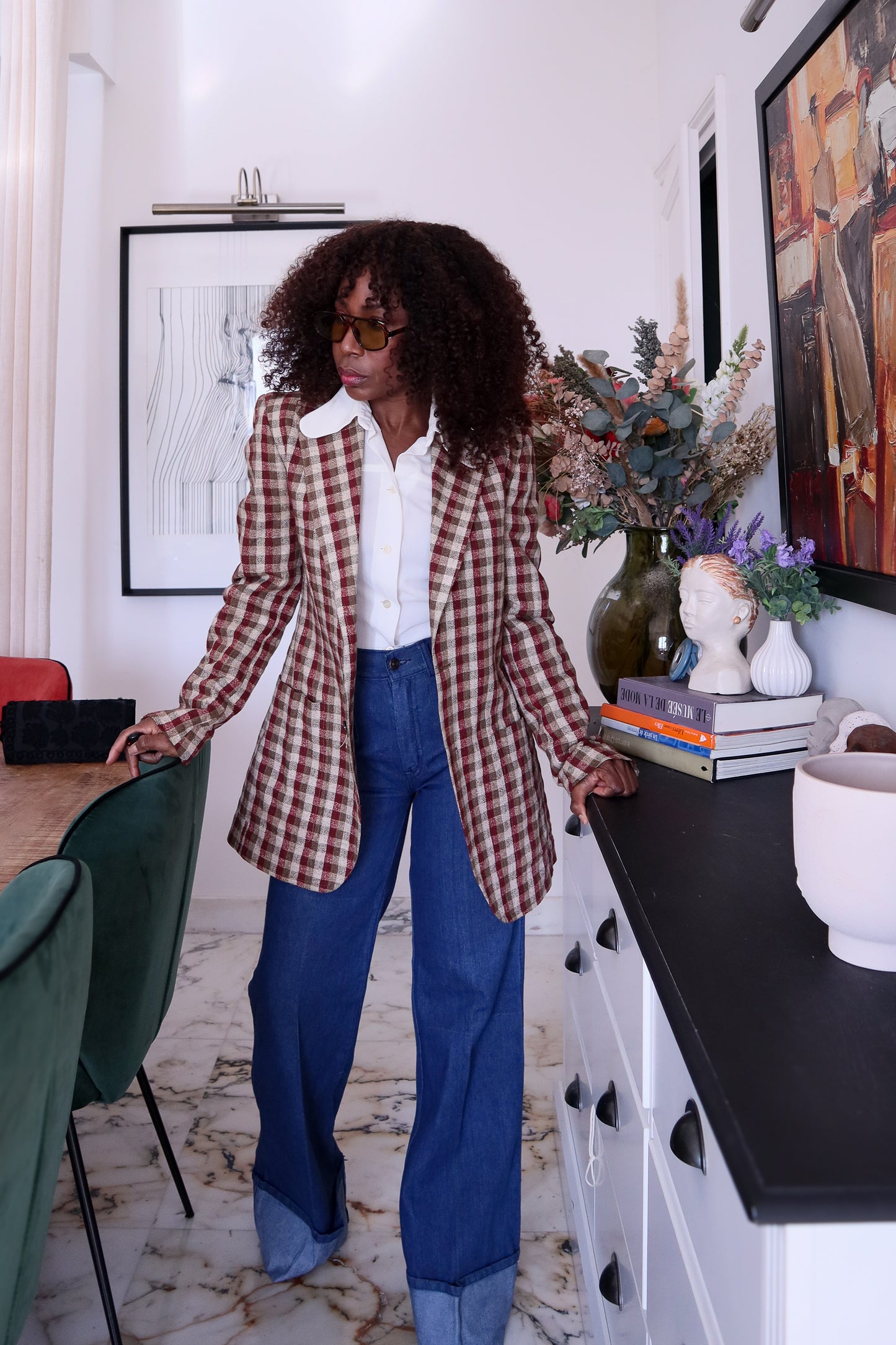 Ted Lapidus blazer à carreaux