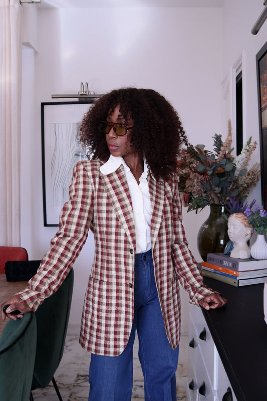 Ted Lapidus blazer à carreaux