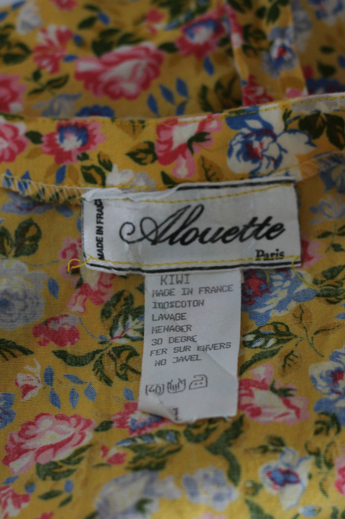 Alouette haut à motifs