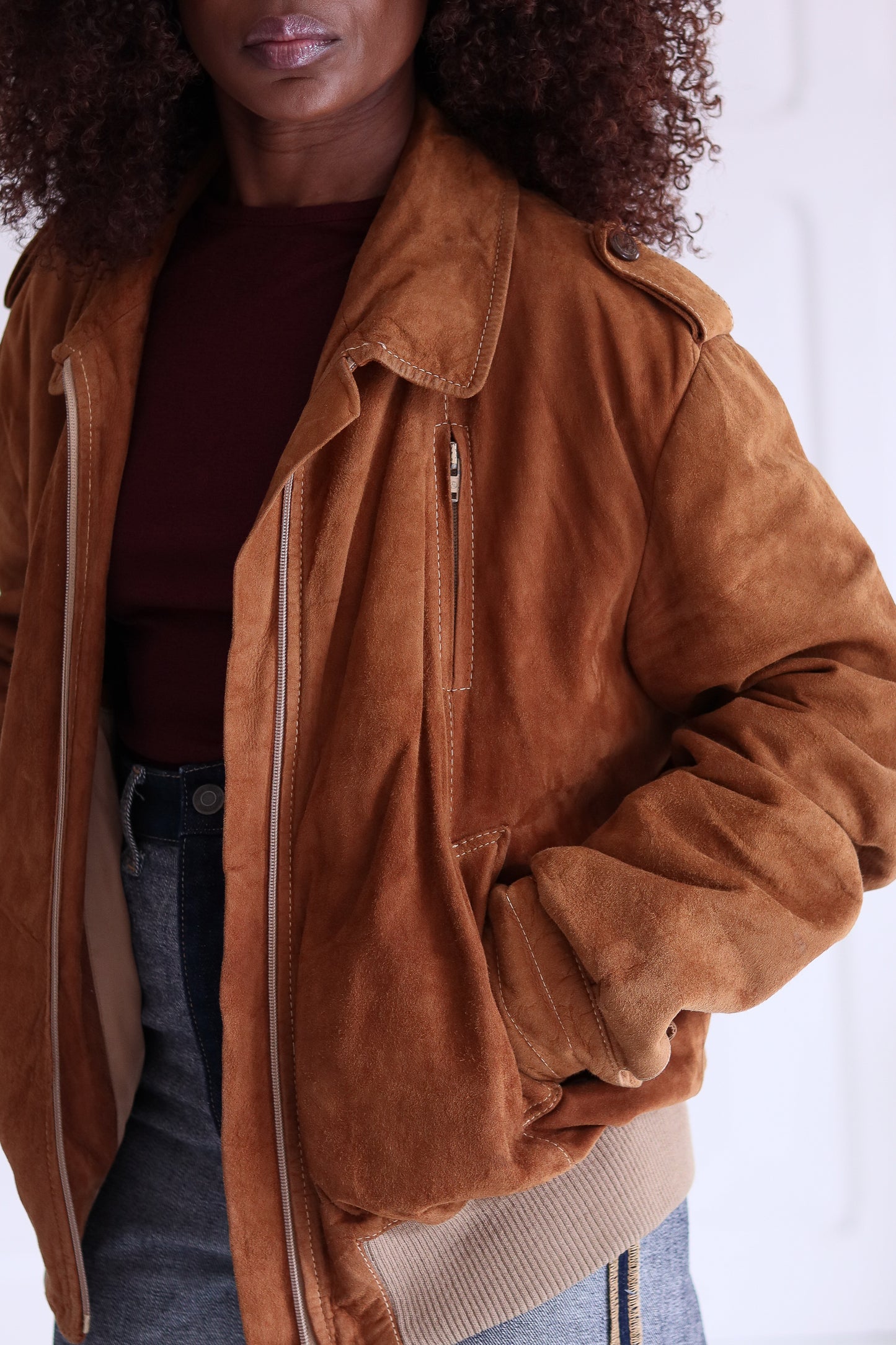 Mascoff veste en daim