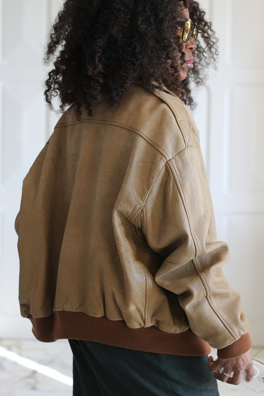 Creeks veste en cuir