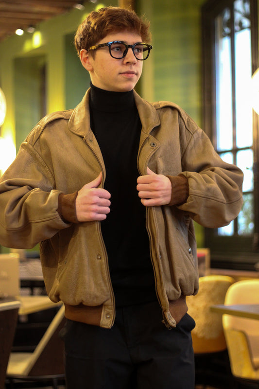 Creeks veste en cuir