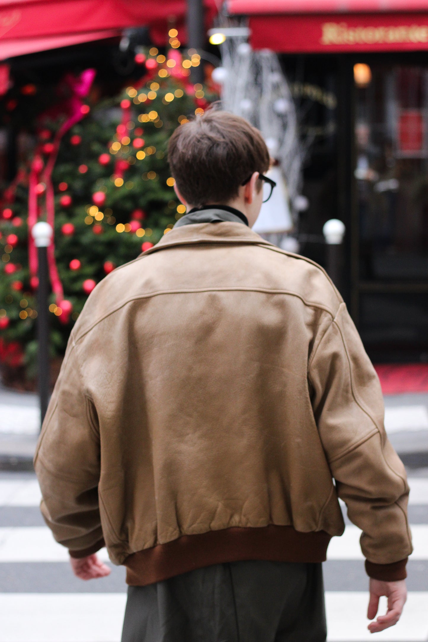 Creeks veste en cuir