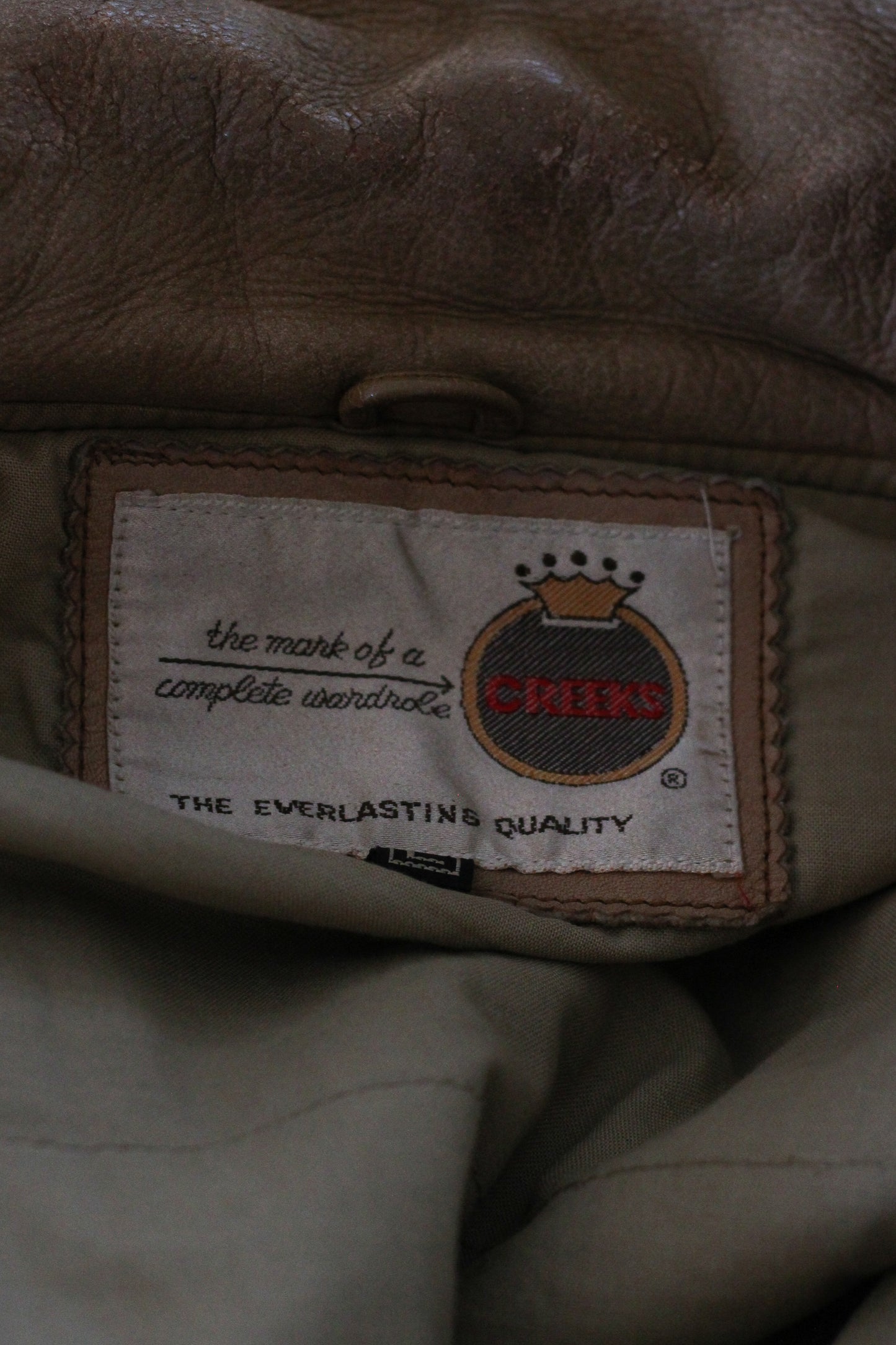 Creeks veste en cuir