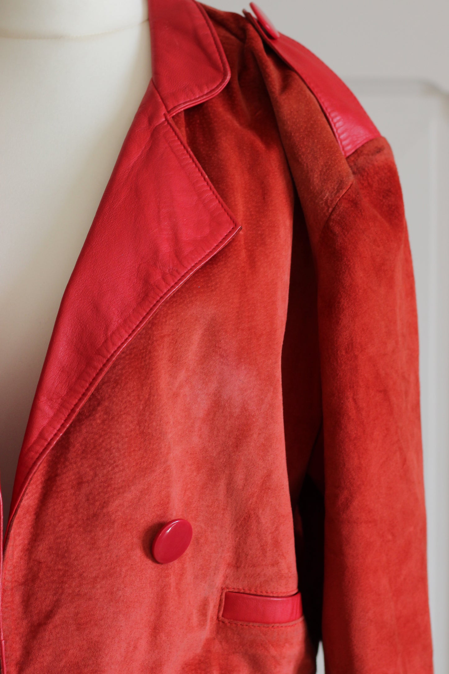 Anne D'Oral blouson cuir vintage