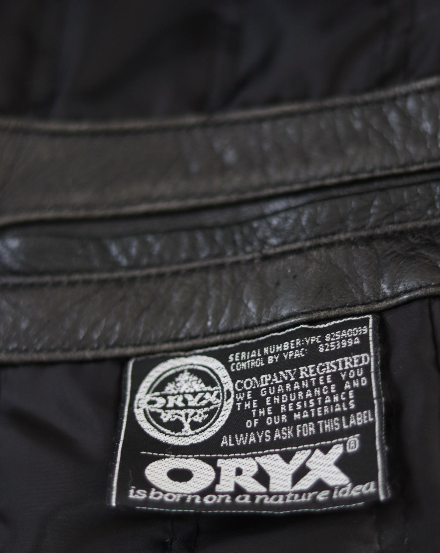 ORYX Veste en cuir 1980