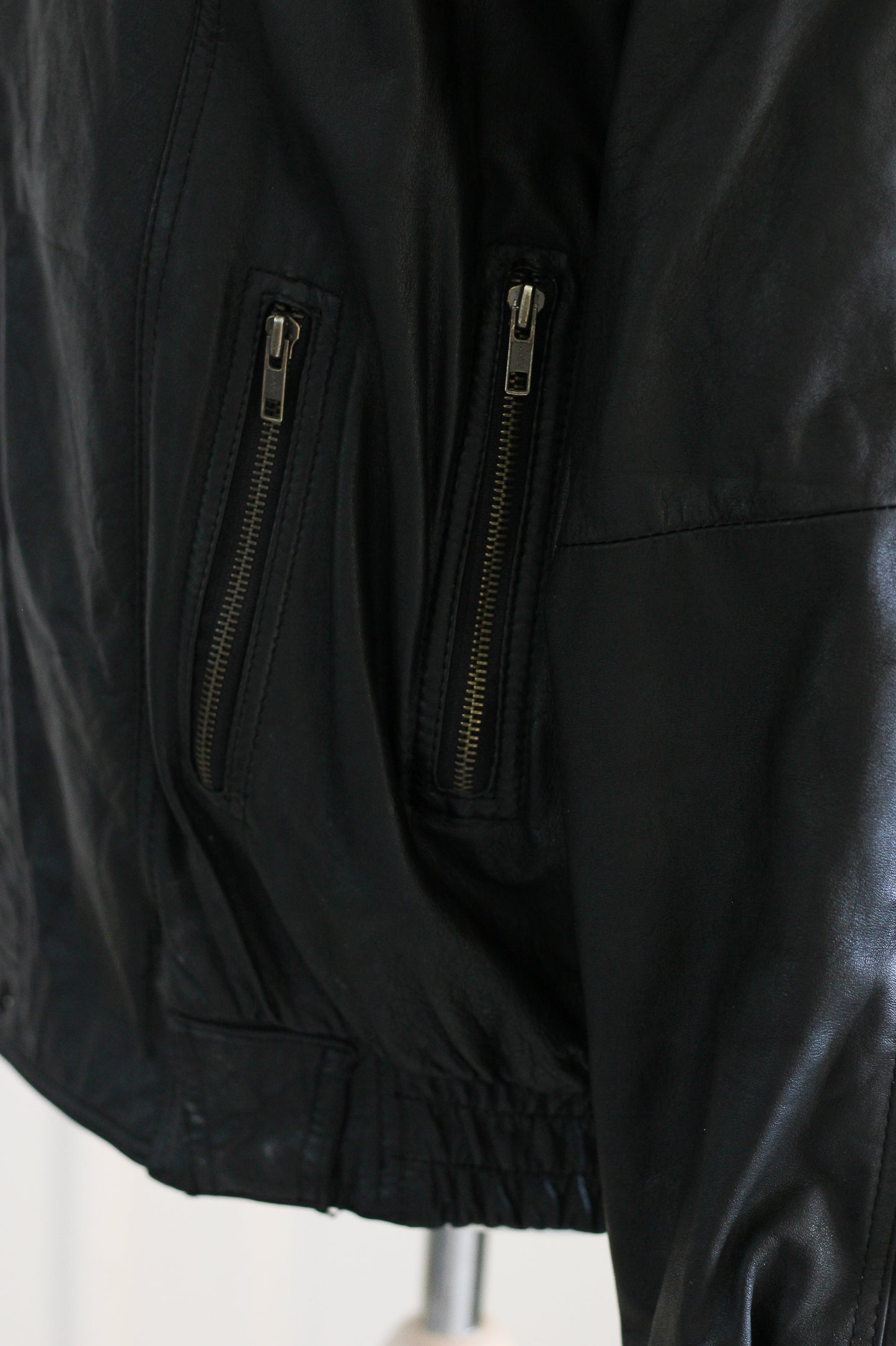 Mission Impossible blouson cuir noir oversize