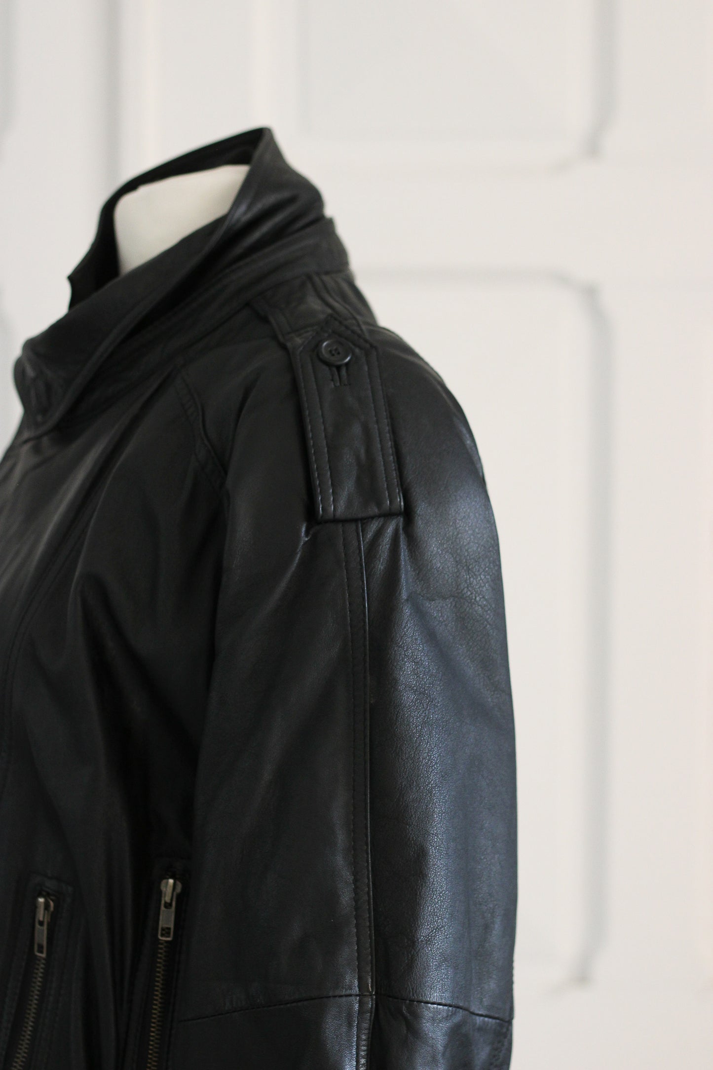 Mission Impossible blouson cuir noir oversize