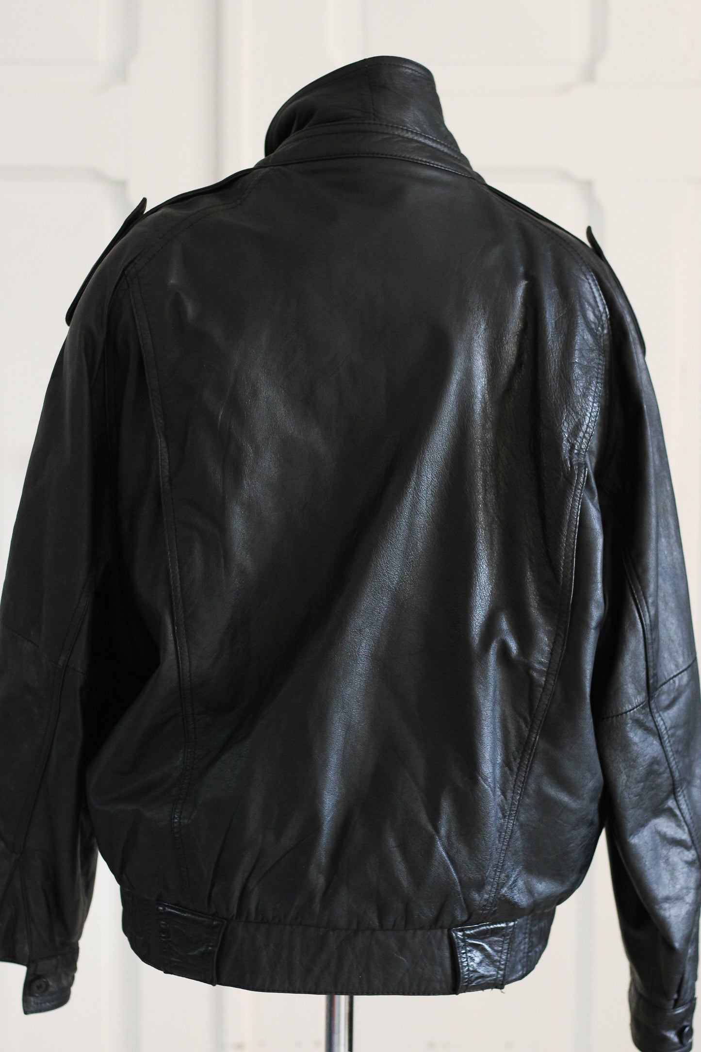 Mission Impossible blouson cuir noir oversize