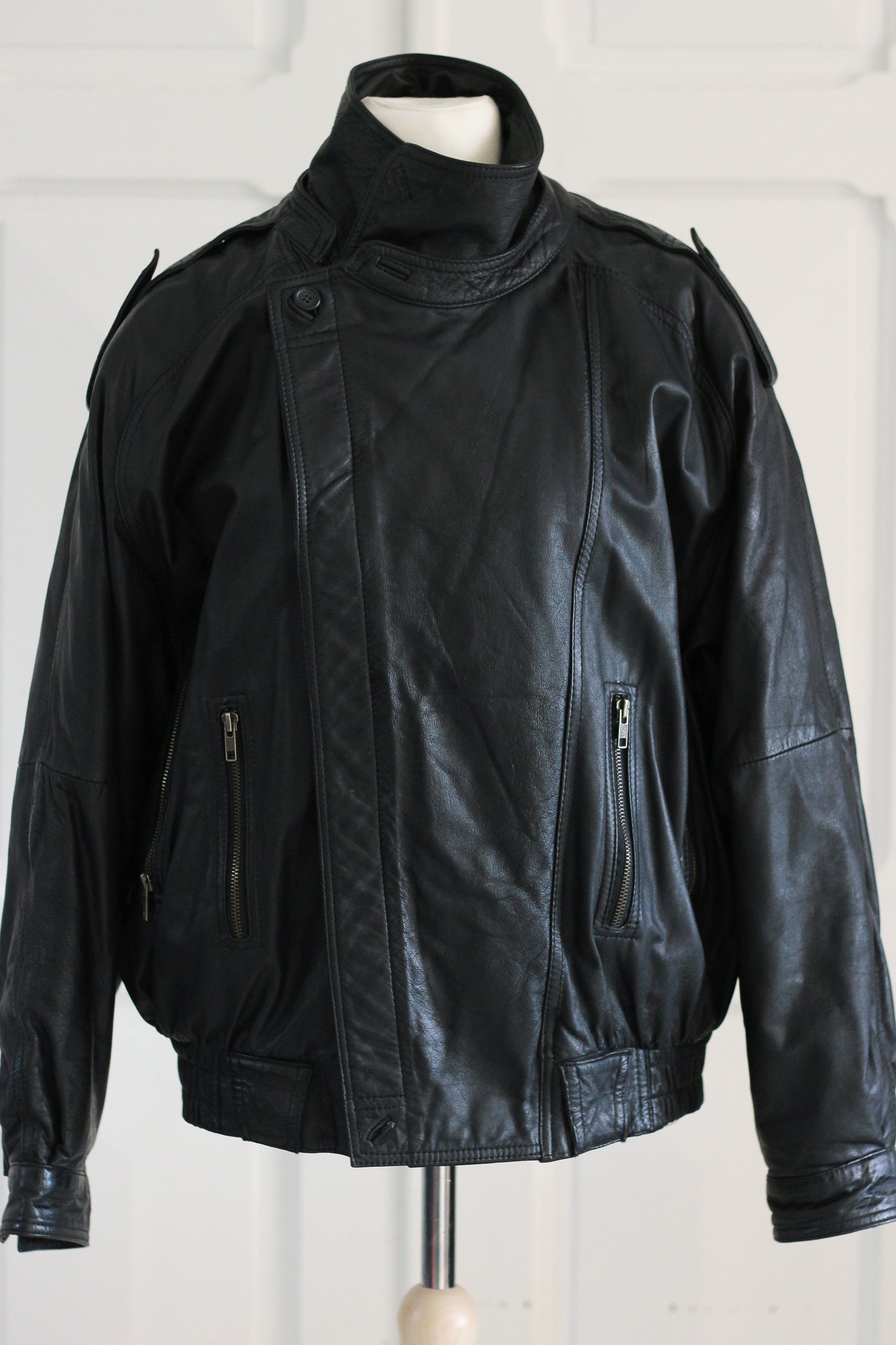 Mission Impossible blouson cuir noir oversize