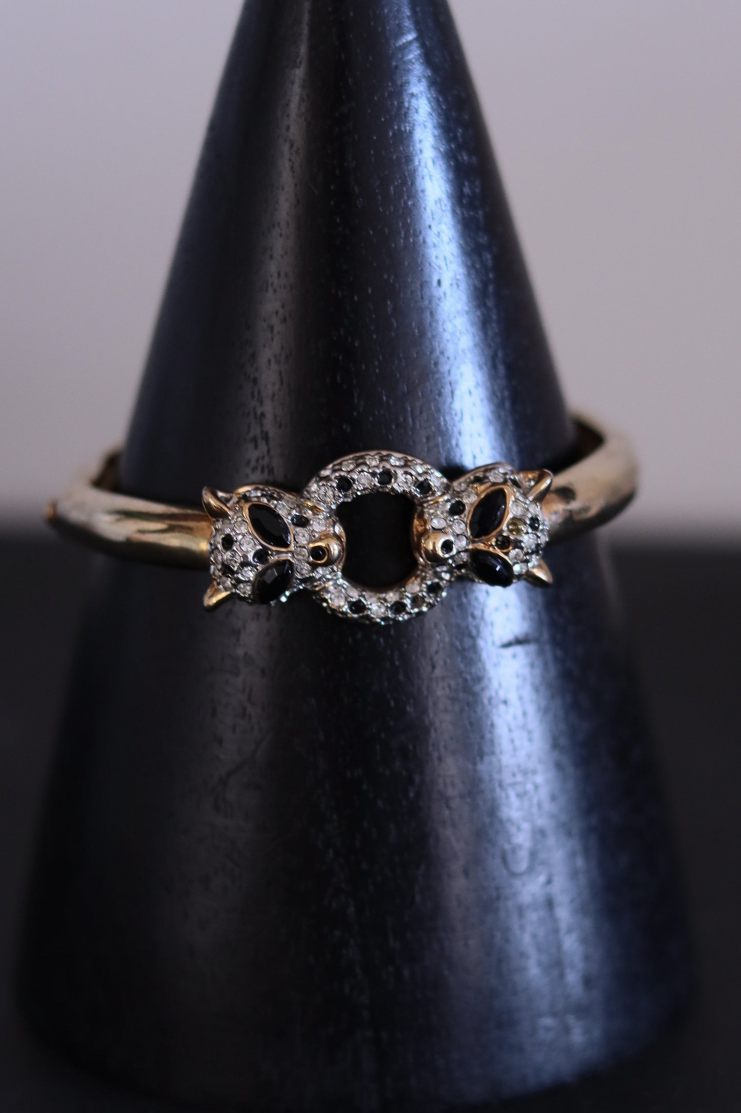 Bracelet vintage panthère doré