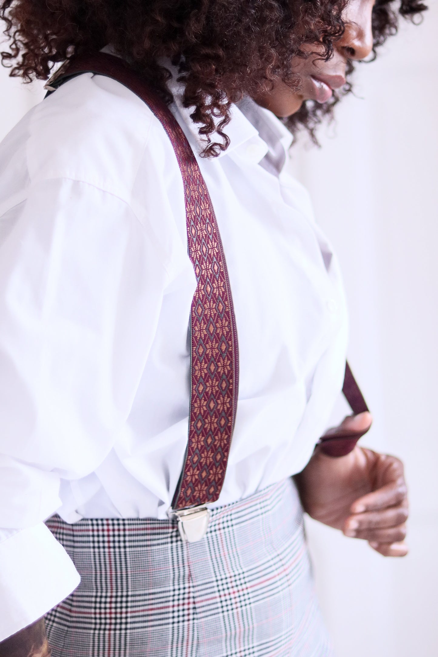 Bretelle motif jacquard