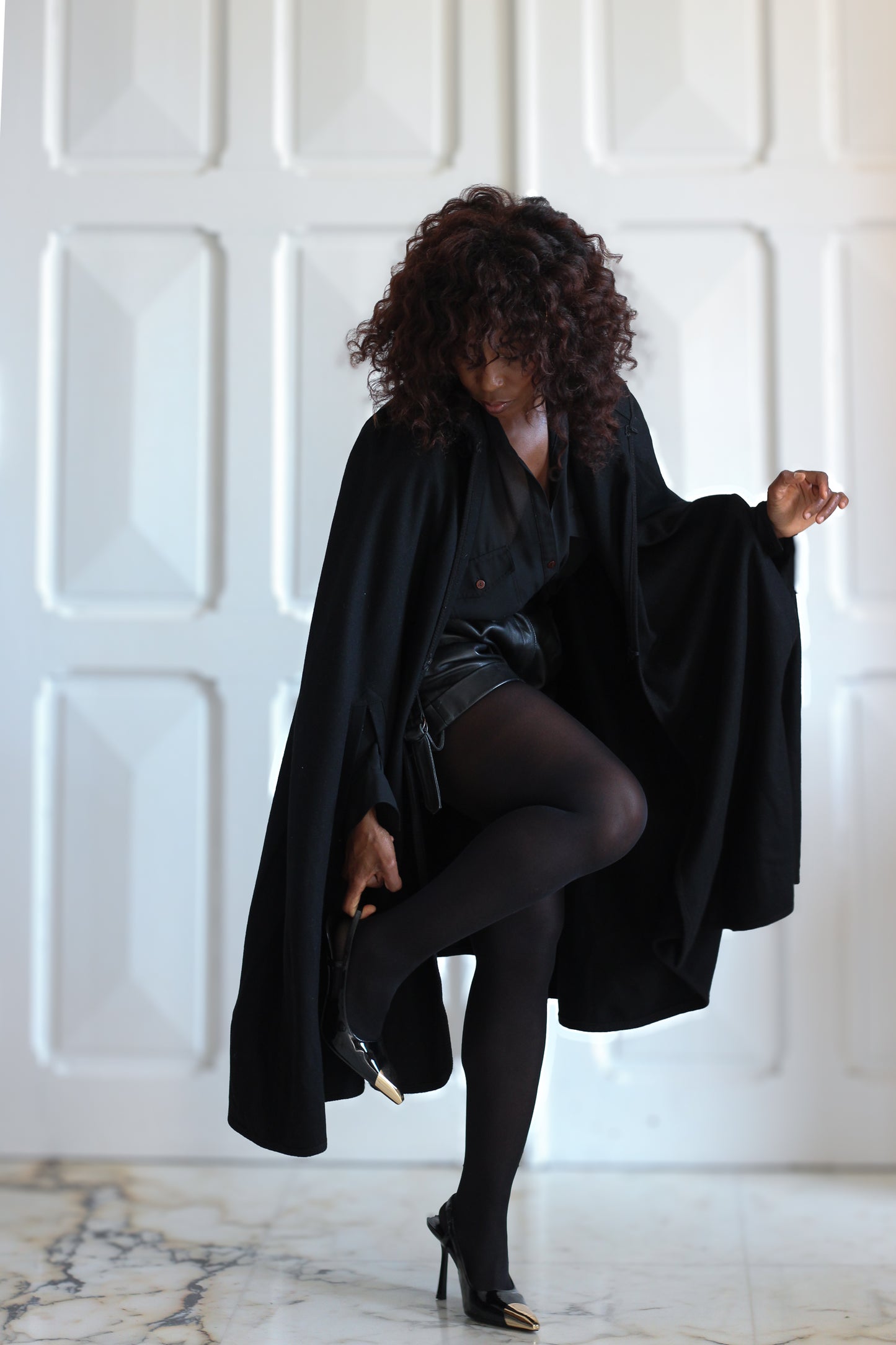 Caroline Rohmer cape en laine
