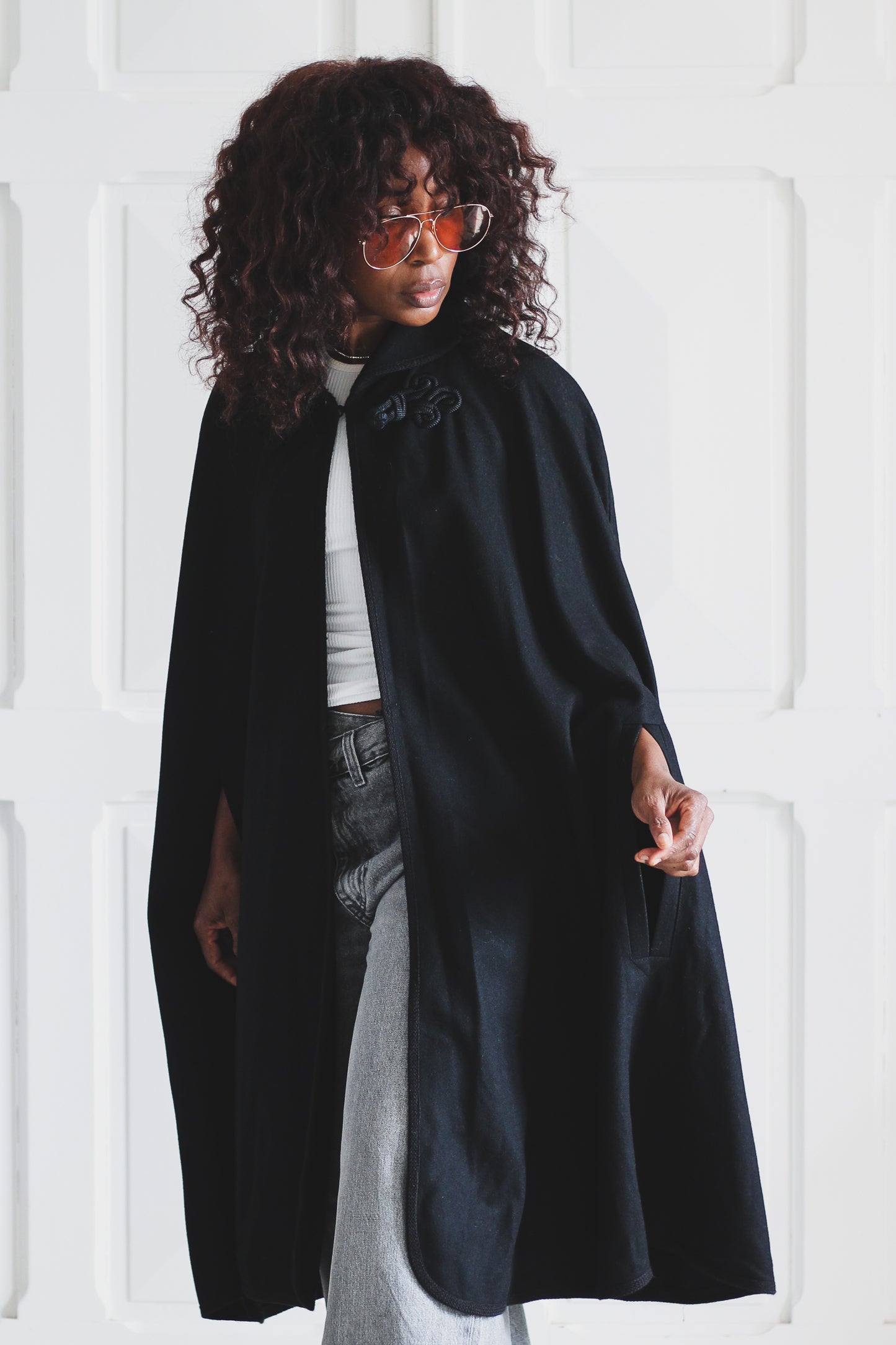 Caroline Rohmer cape en laine
