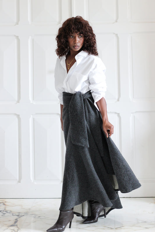 Fait main cape vintage en laine