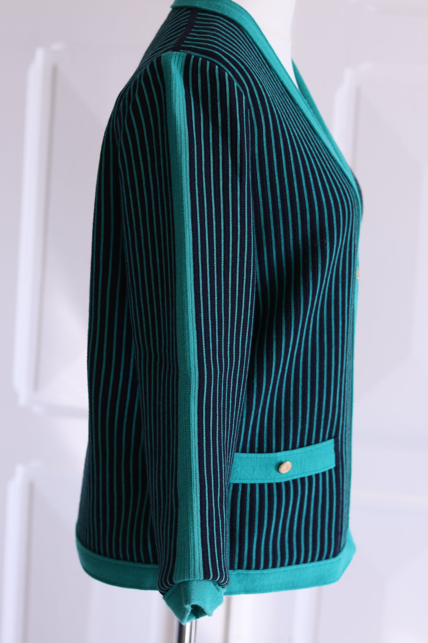 Devernois cardigan motifs rayures