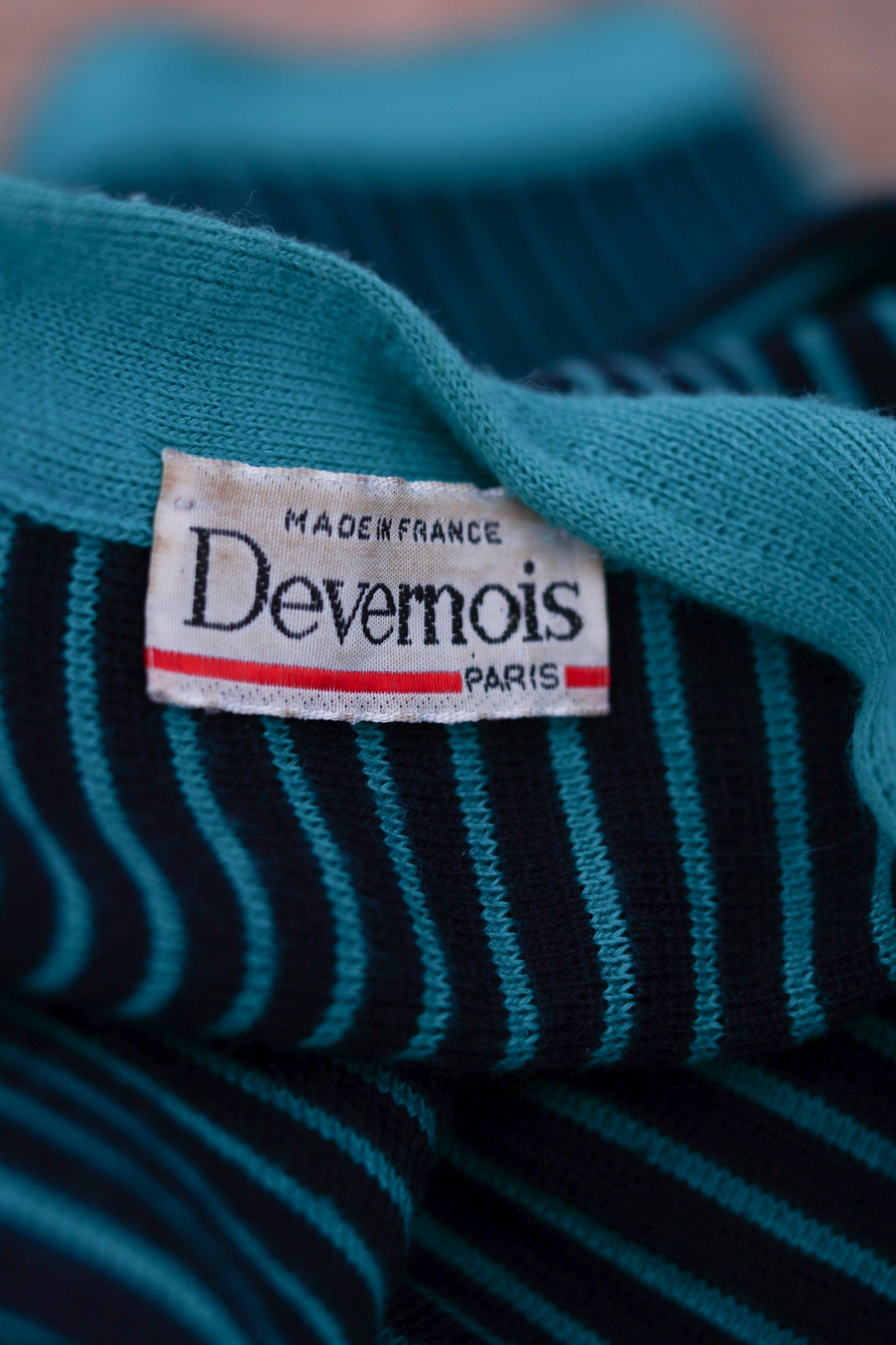Devernois cardigan motifs rayures