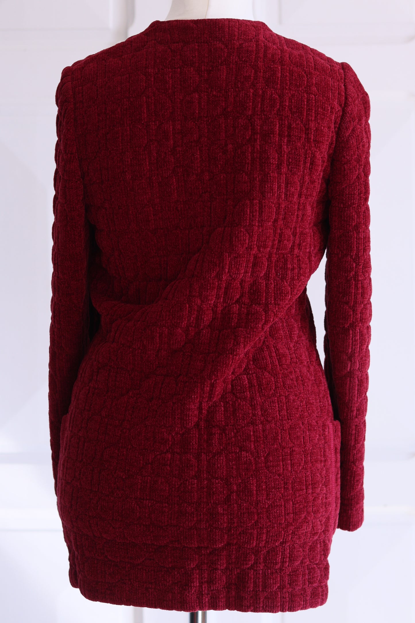Devernois cardigan en maille rouge