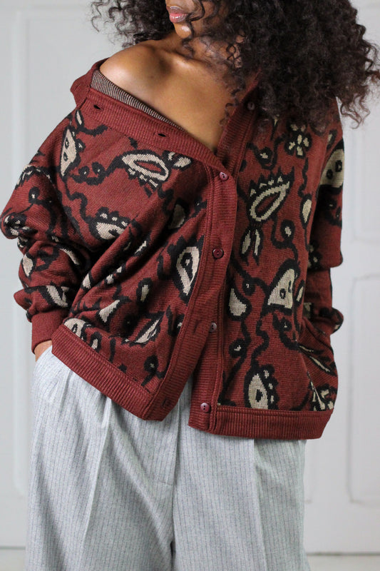 Made in Italy cardigan à motifs