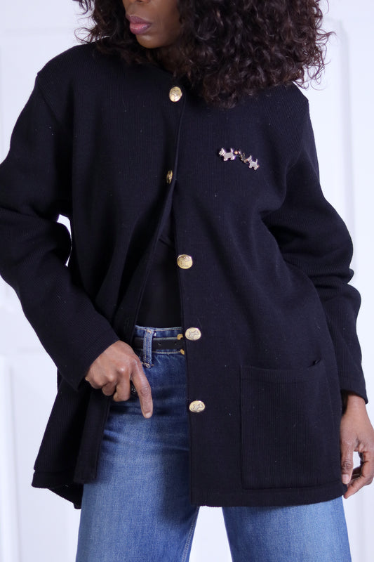 Cardigan vintage en laine