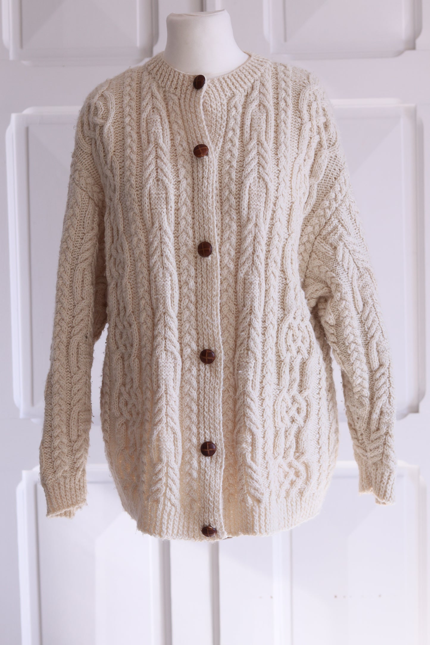 Fait main cardigan grosse maille