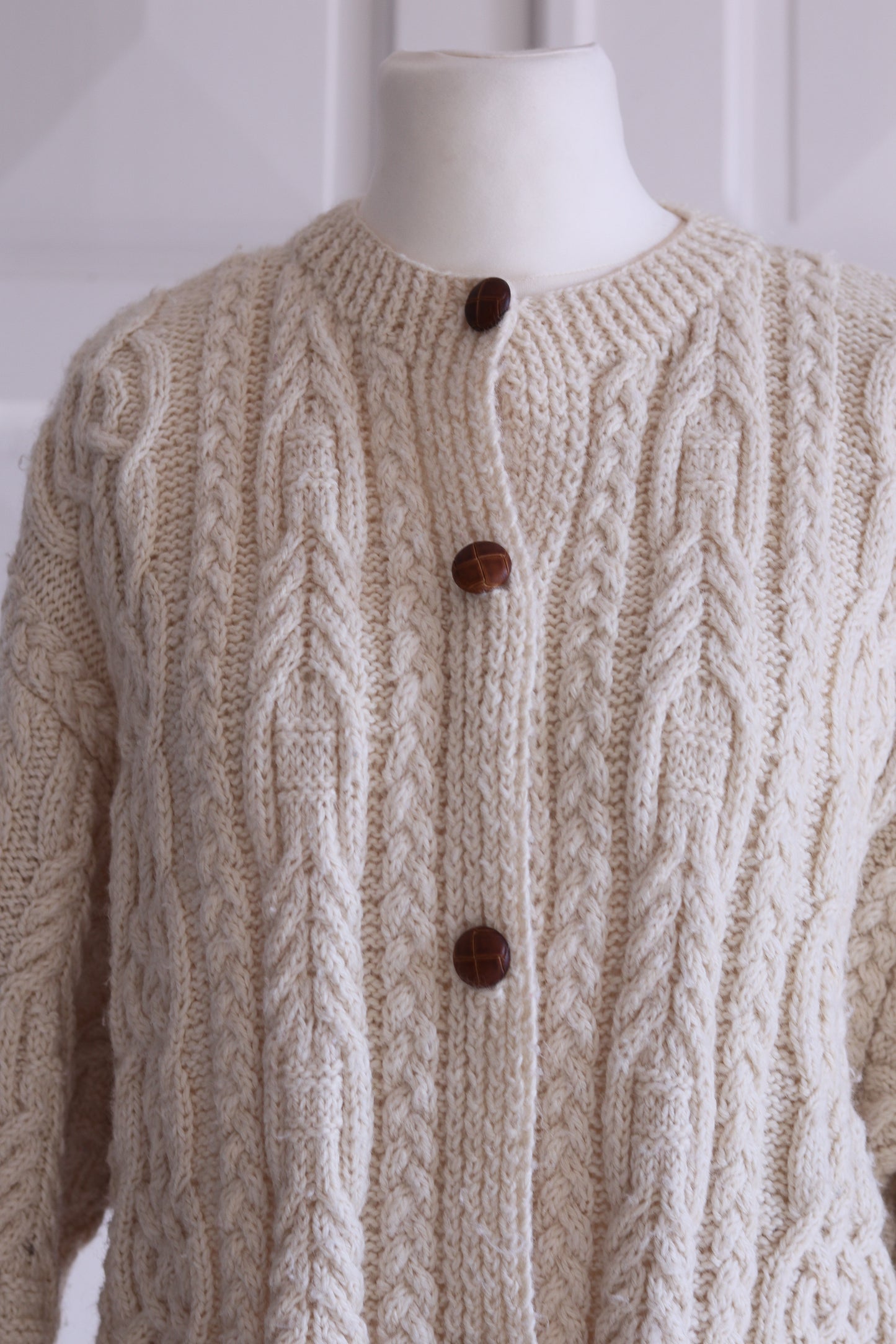 Fait main cardigan grosse maille