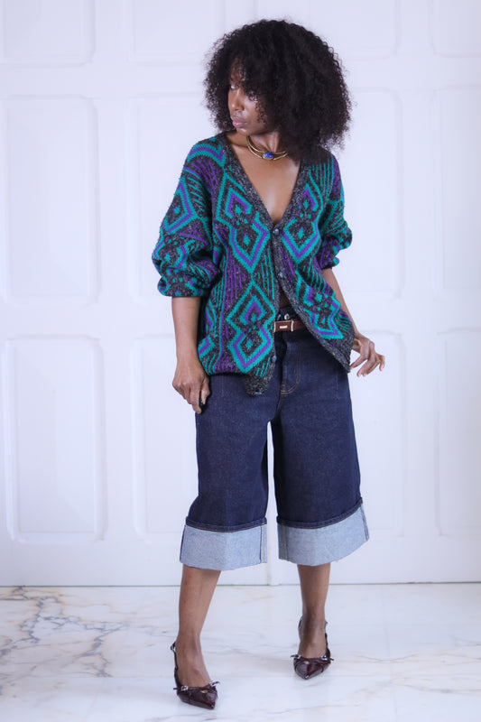 Cardigan à motifs