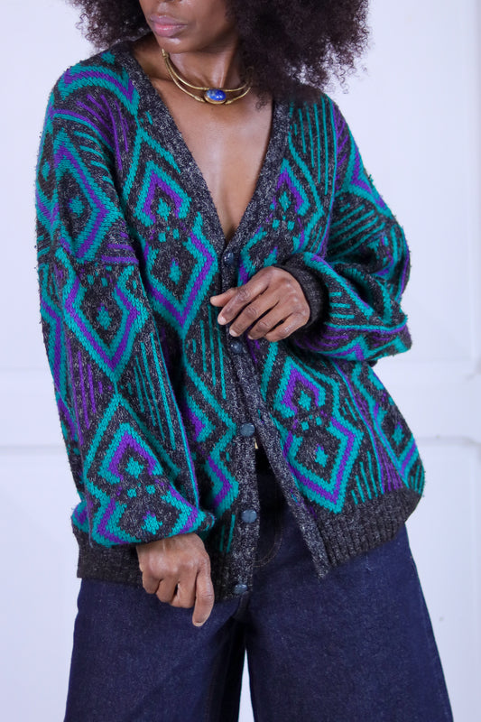 Cardigan à motifs
