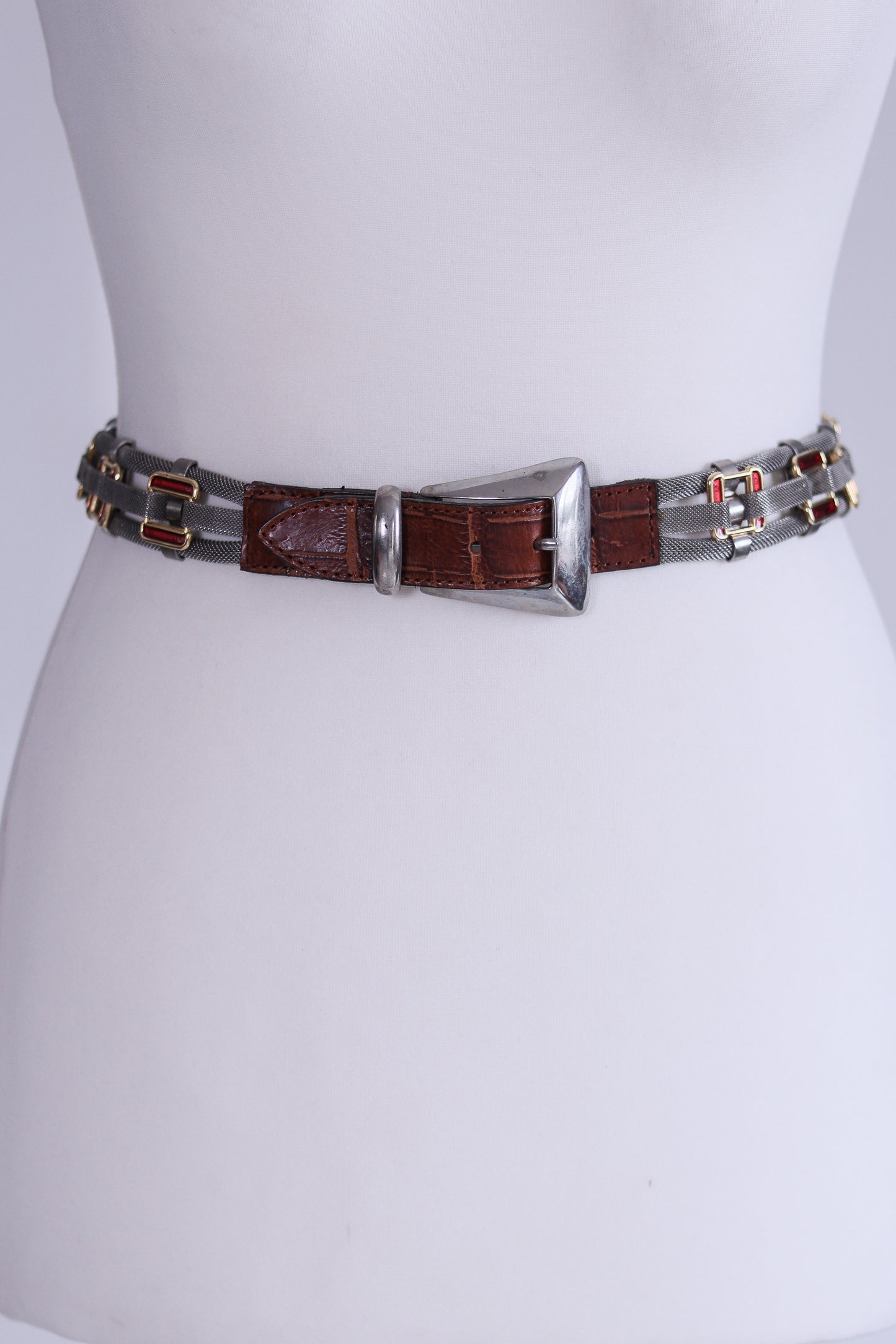 Nanni ceinture cuir et métal