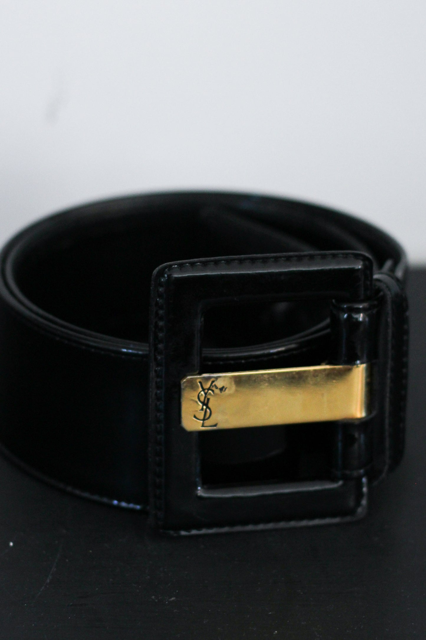 YSL ceinture en cuir vintage