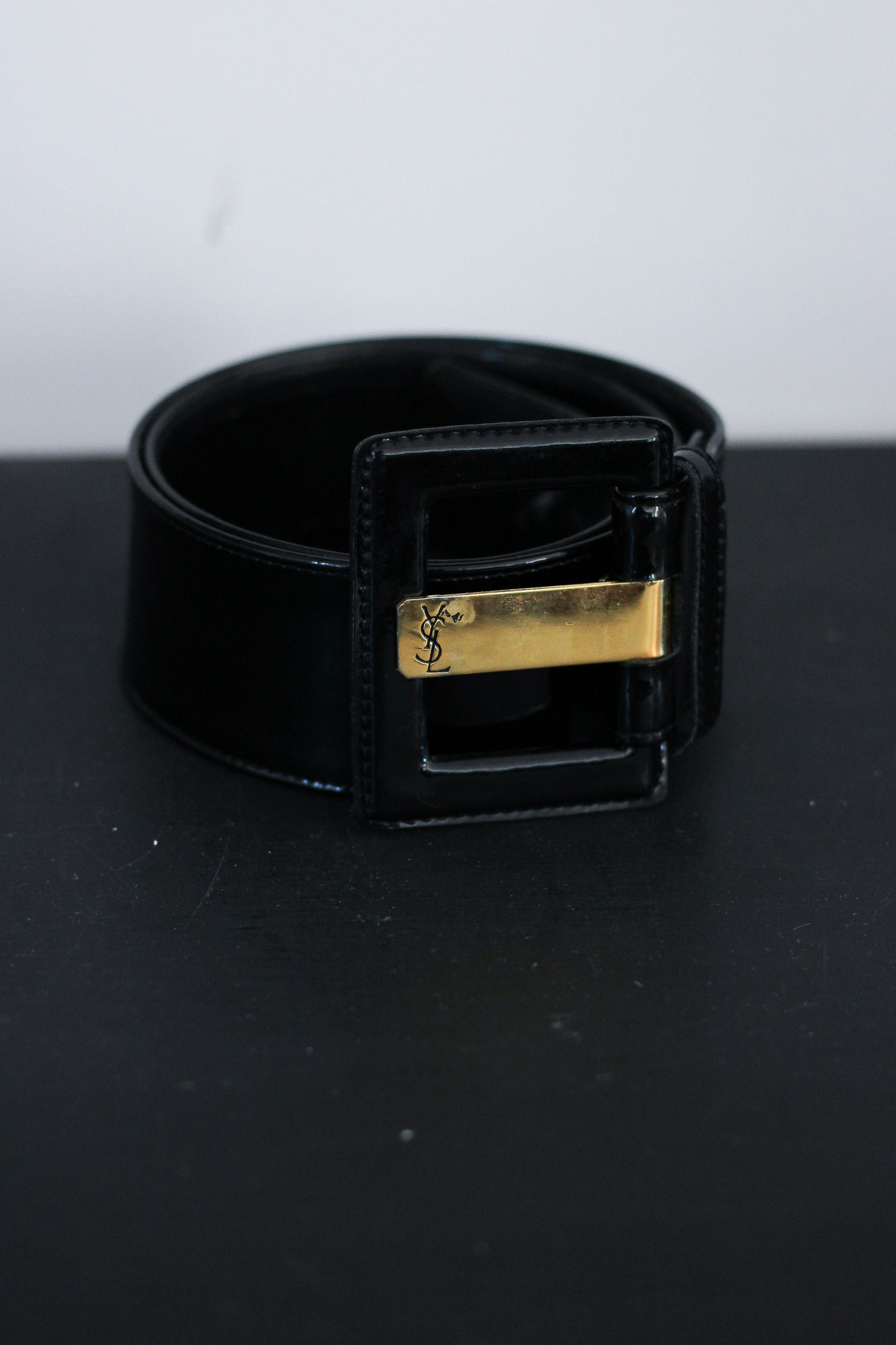 YSL ceinture en cuir vintage