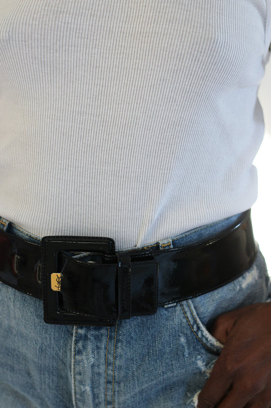 YSL ceinture en cuir vintage