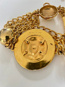 Ceinture chaine  en métal doré