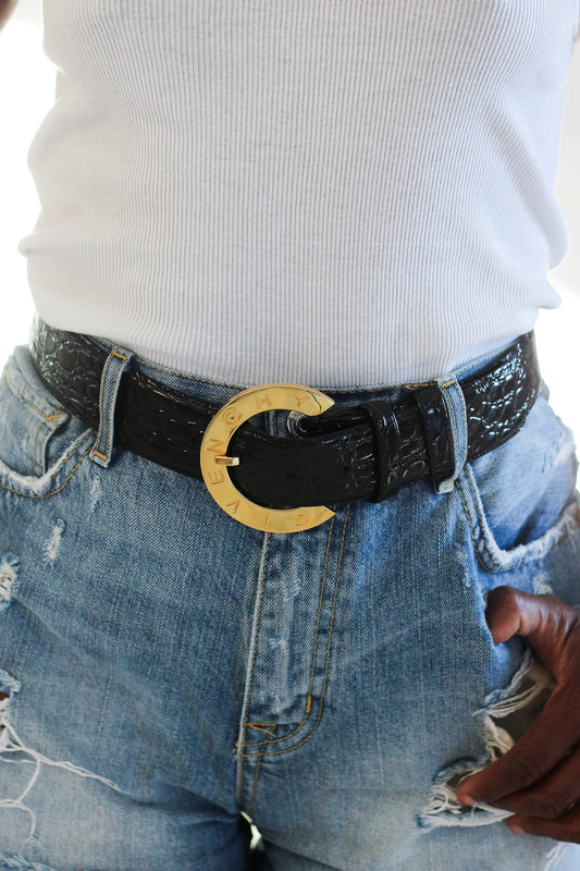 Givenchy ceinture en cuir vintage
